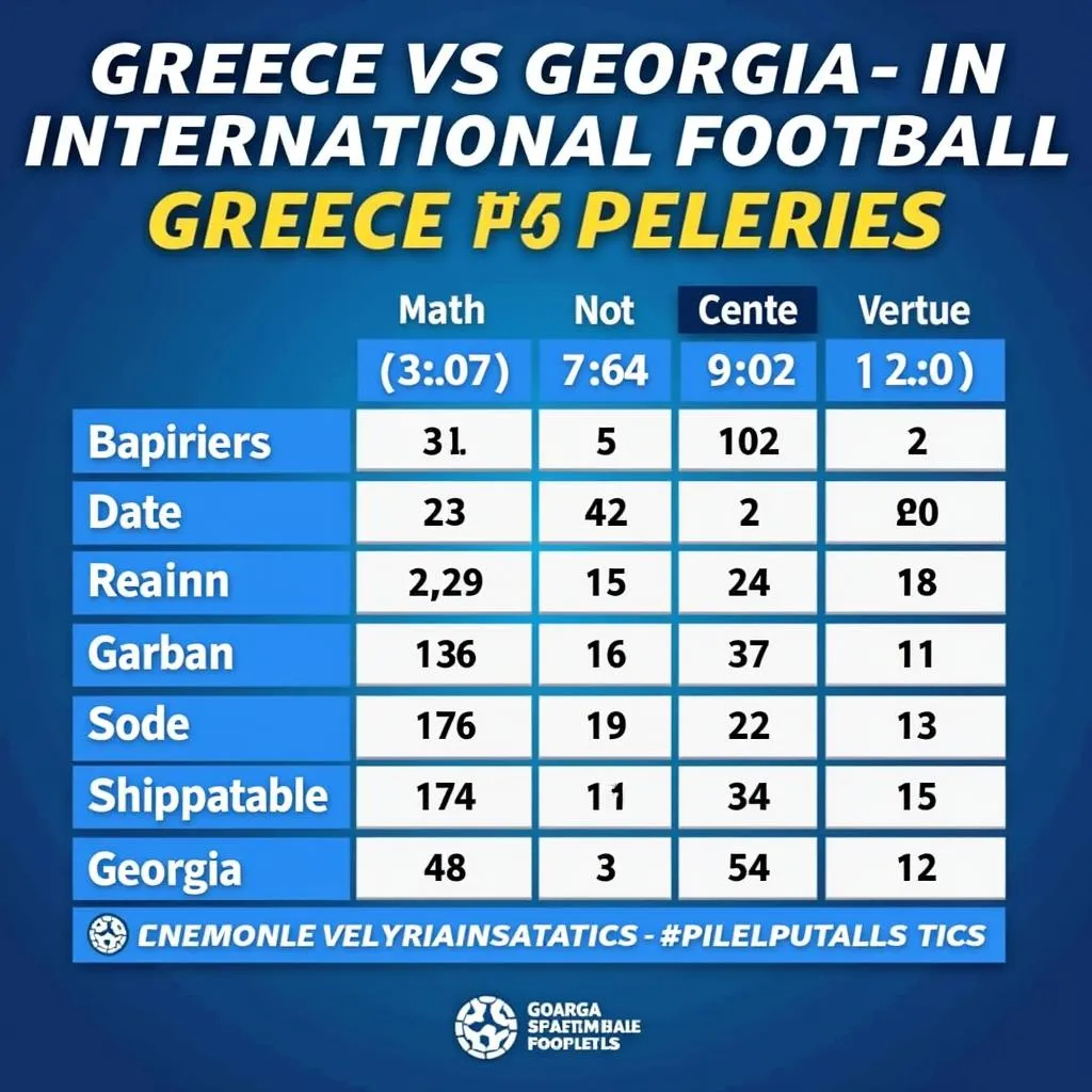 Lịch sử đối đầu Hy Lạp vs Georgia