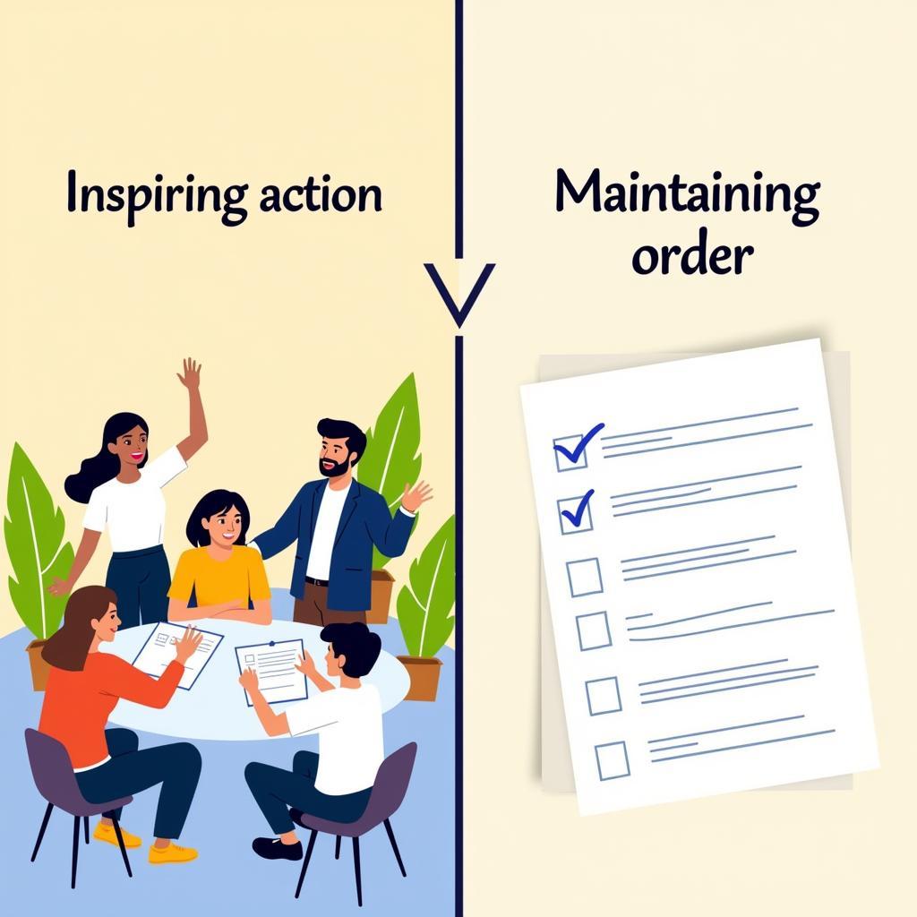 Leading vs Managing: Inspiring Action vs. Maintaining Order