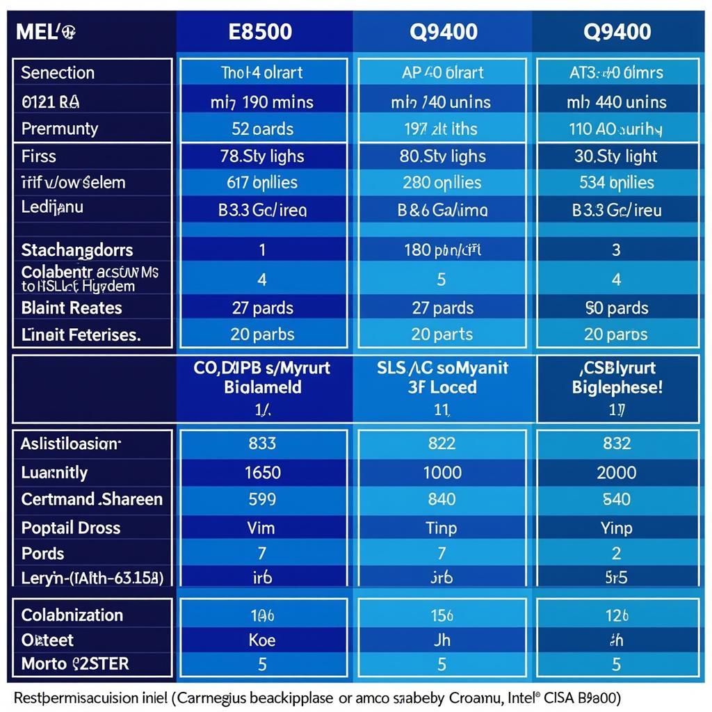 Hiệu năng Intel E8500 vs Q9400