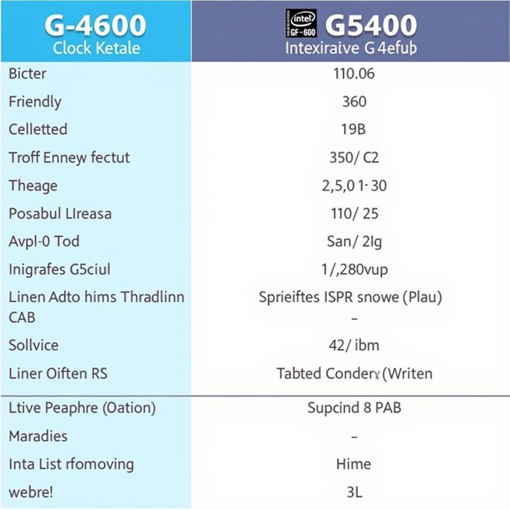 Intel G4600 vs G5400