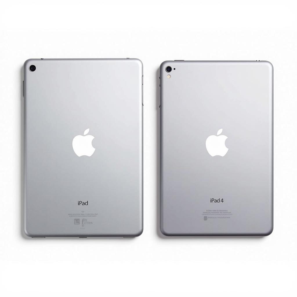 iPad Mini 2 và iPad Mini 4: Thiết kế