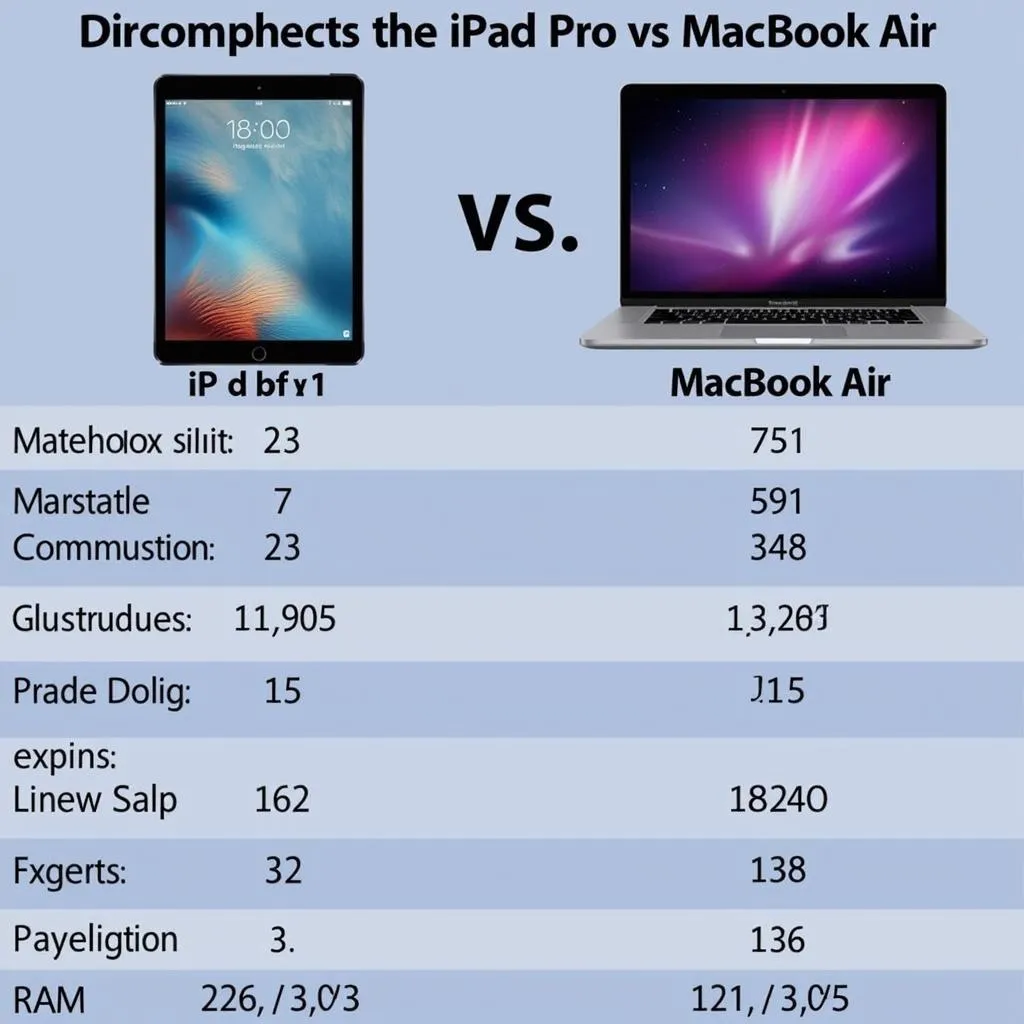 iPad Pro và MacBook Air: So sánh hiệu năng