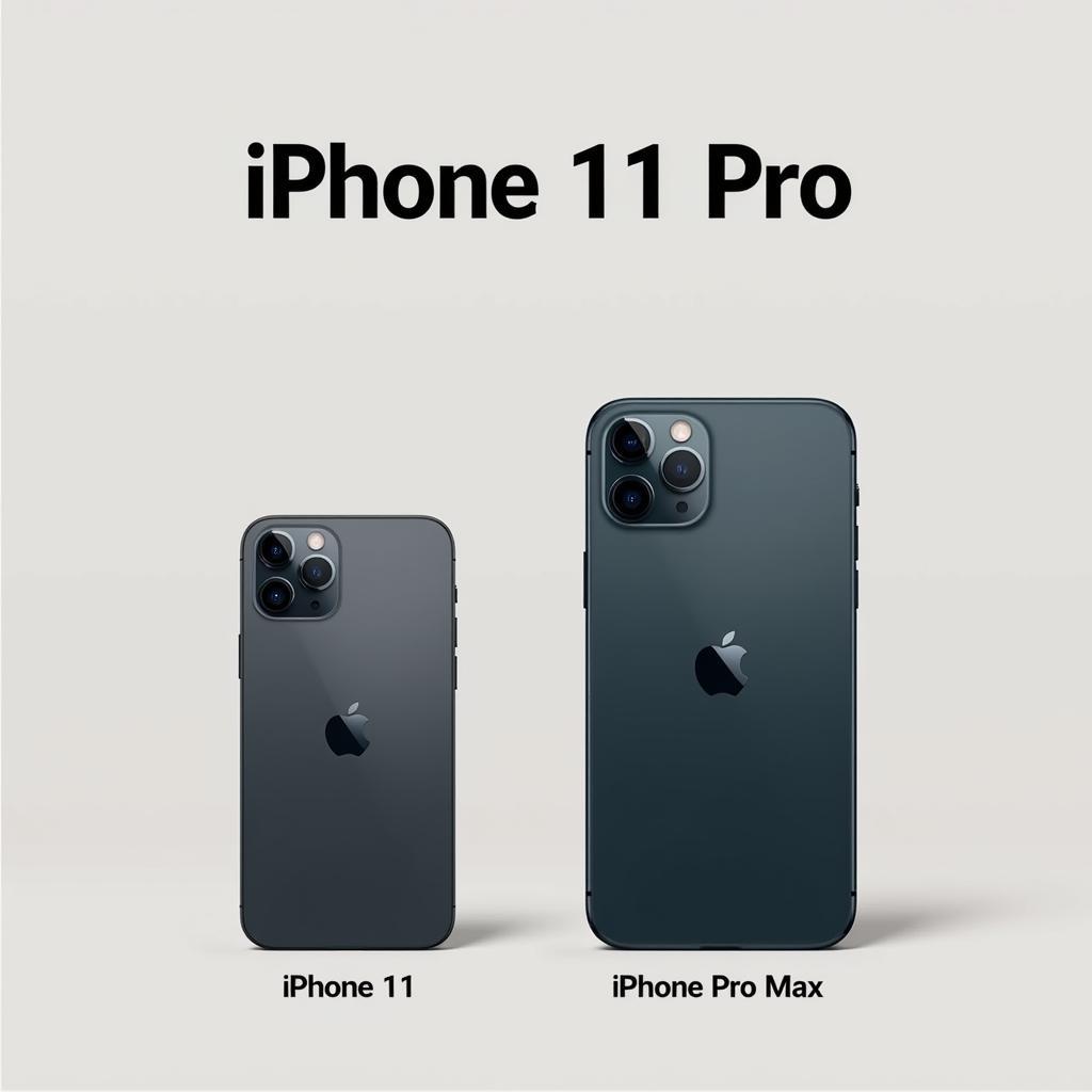 So sánh kích thước iPhone 11 Pro và Pro Max