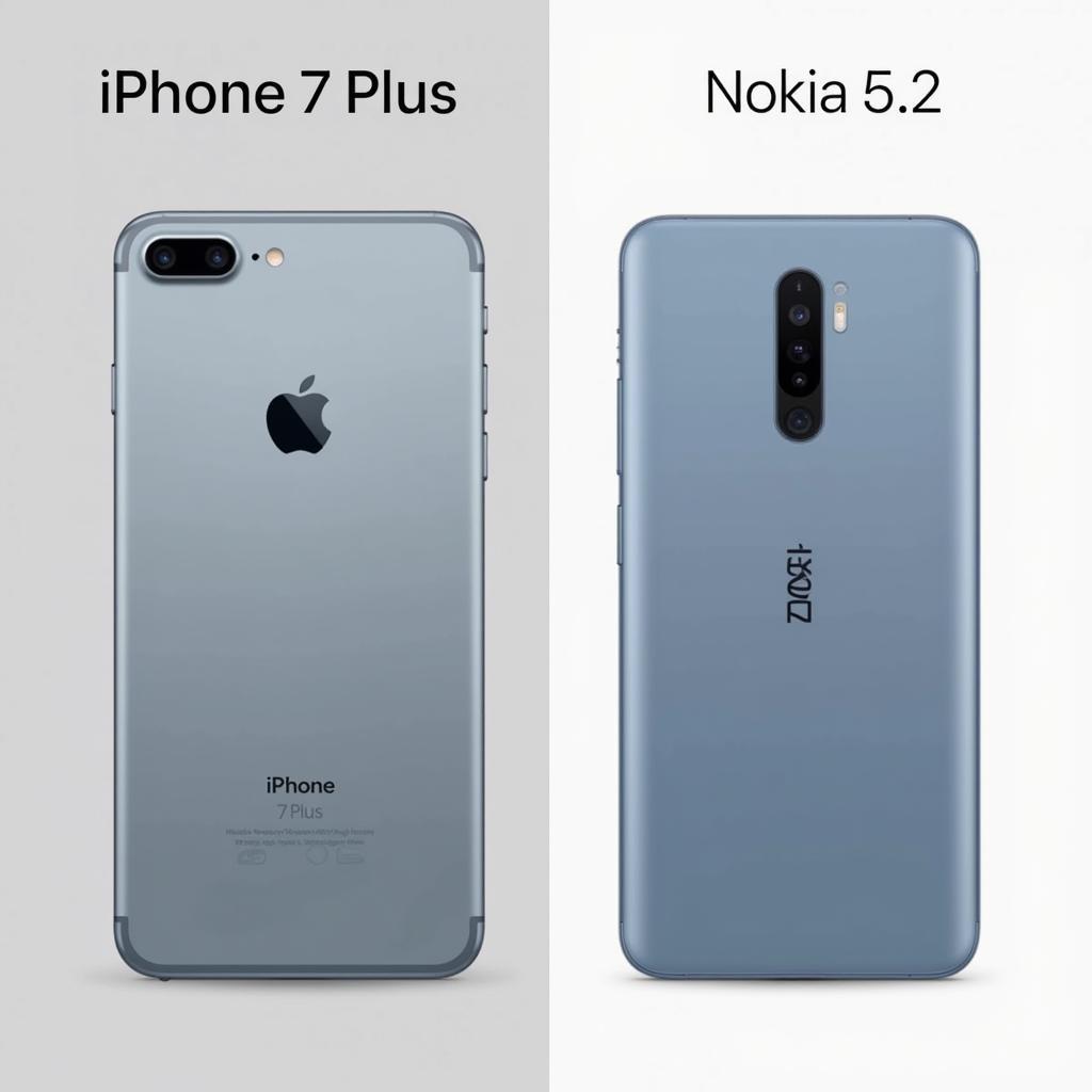 So sánh thiết kế iPhone 7 Plus và Nokia 7.2