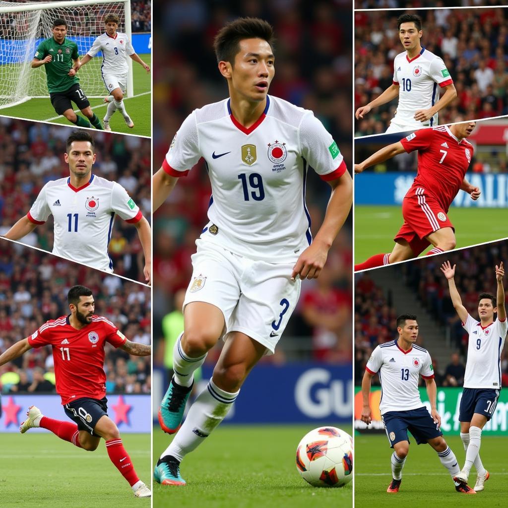 Những pha bóng đẹp mắt trong trận đấu giữa Japan và Mexico tại World Cup