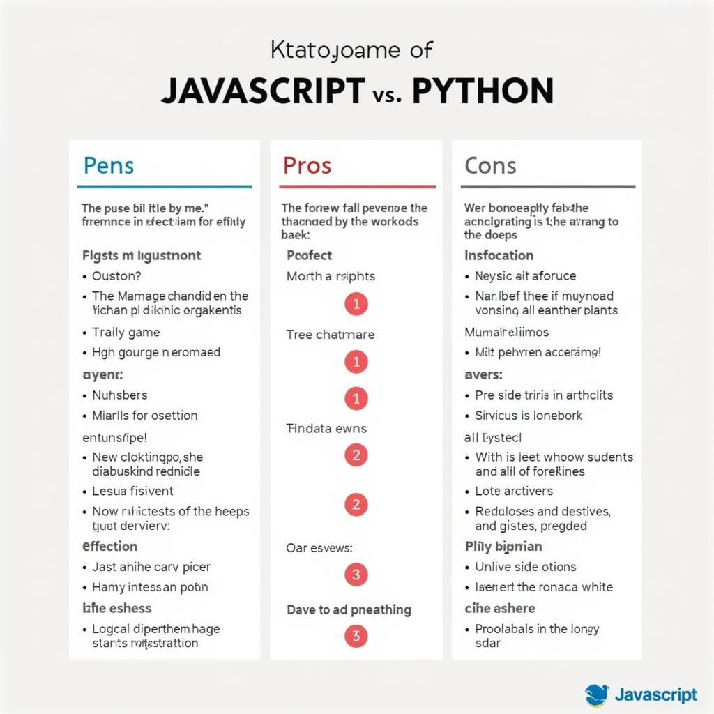 So sánh Javascript và Python