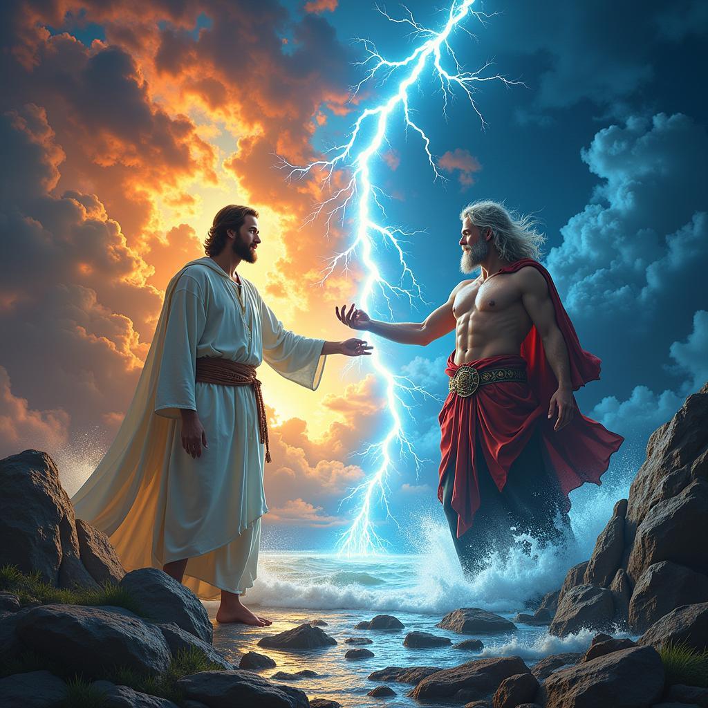 Jesus và Zeus sở hữu sức mạnh đối lập