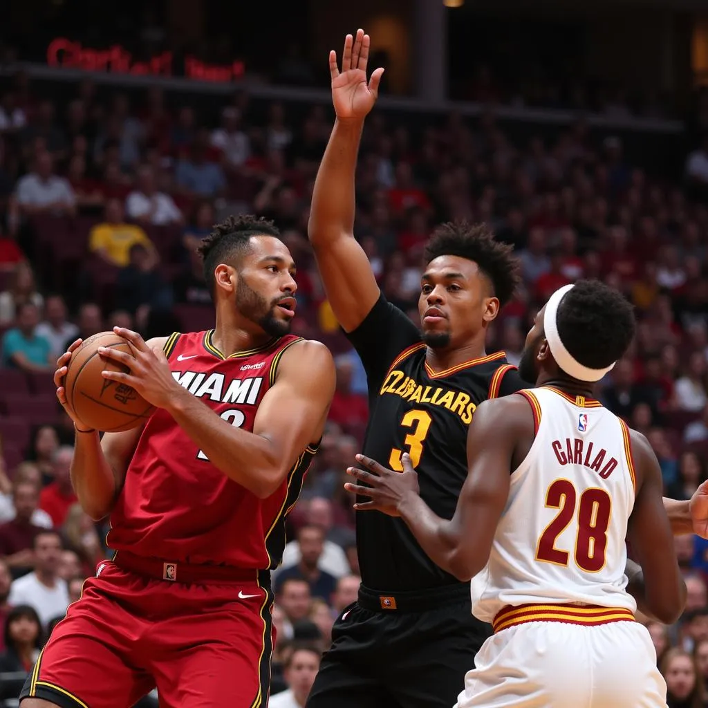 Jimmy Butler và Darius Garland đối đầu trong trận Miami Heat vs Cleveland Cavaliers