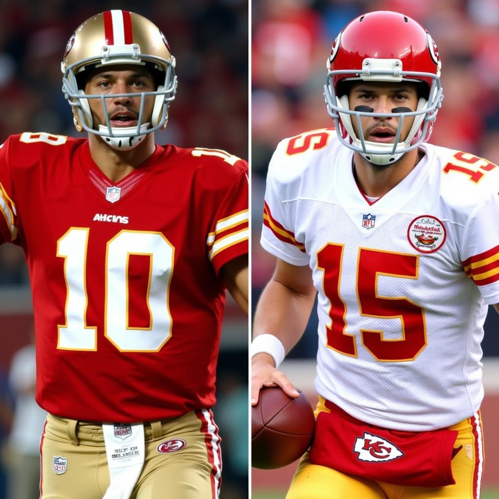 Joe Montana và Patrick Mahomes