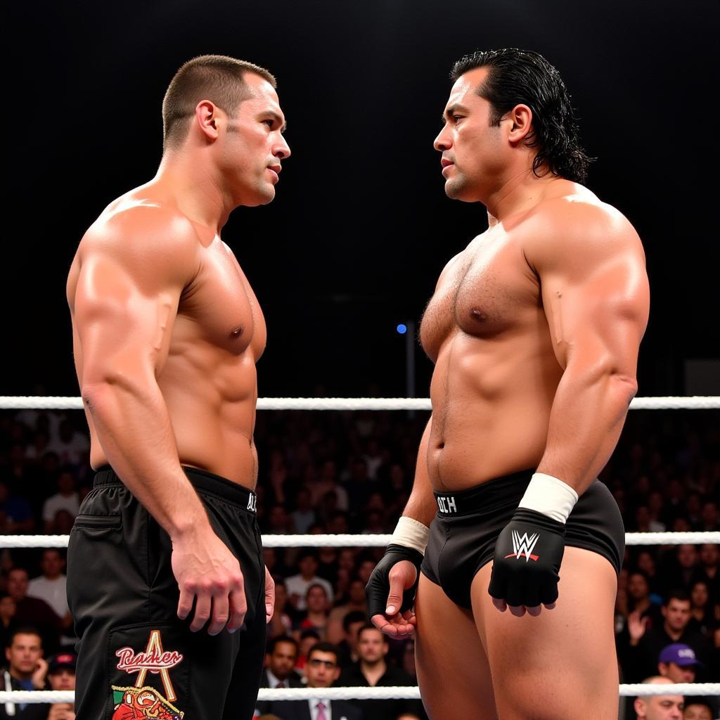 John Cena và Alberto Del Rio đối đầu trong võ đài