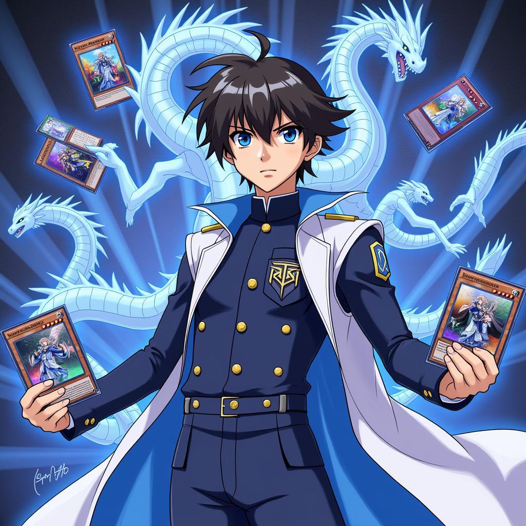 Seto Kaiba và bộ bài Rồng Trắng Mắt Xanh