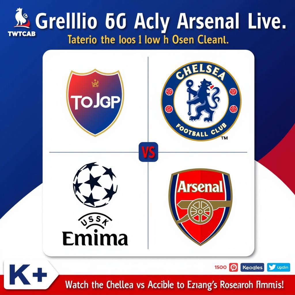 Kênh Truyền Hình Trực Tiếp Chelsea vs Arsenal