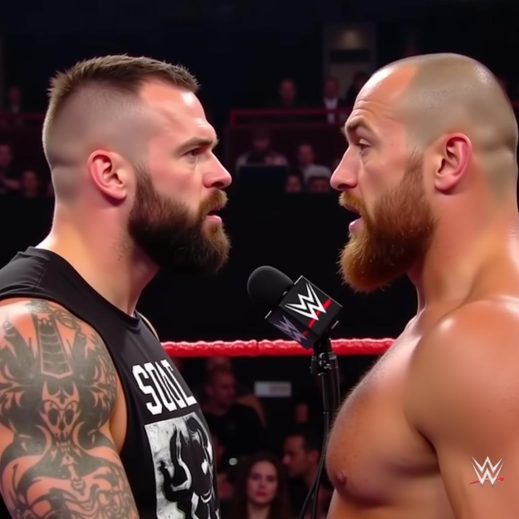 Kevin Owens và Cesaro đối đầu - Khẩu chiến