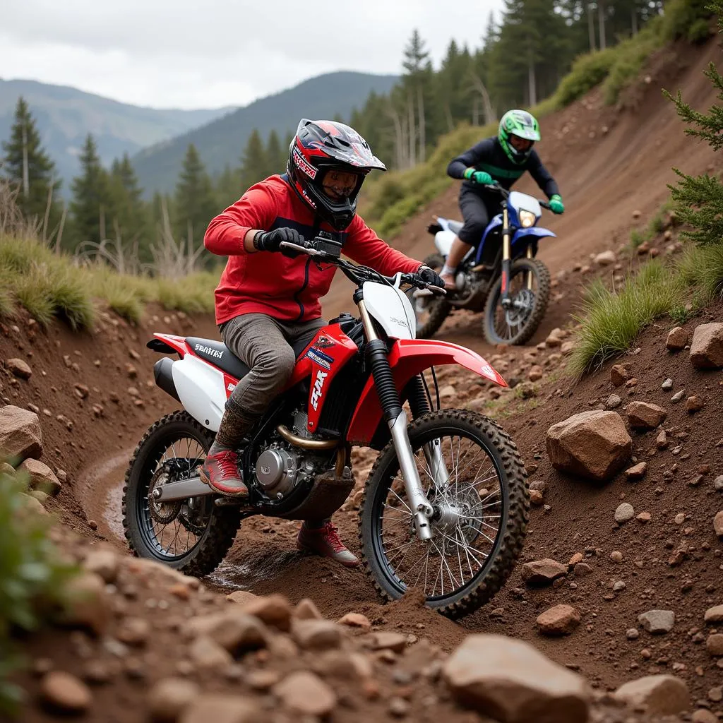 Khả năng off-road KLX 150 và CRF 150