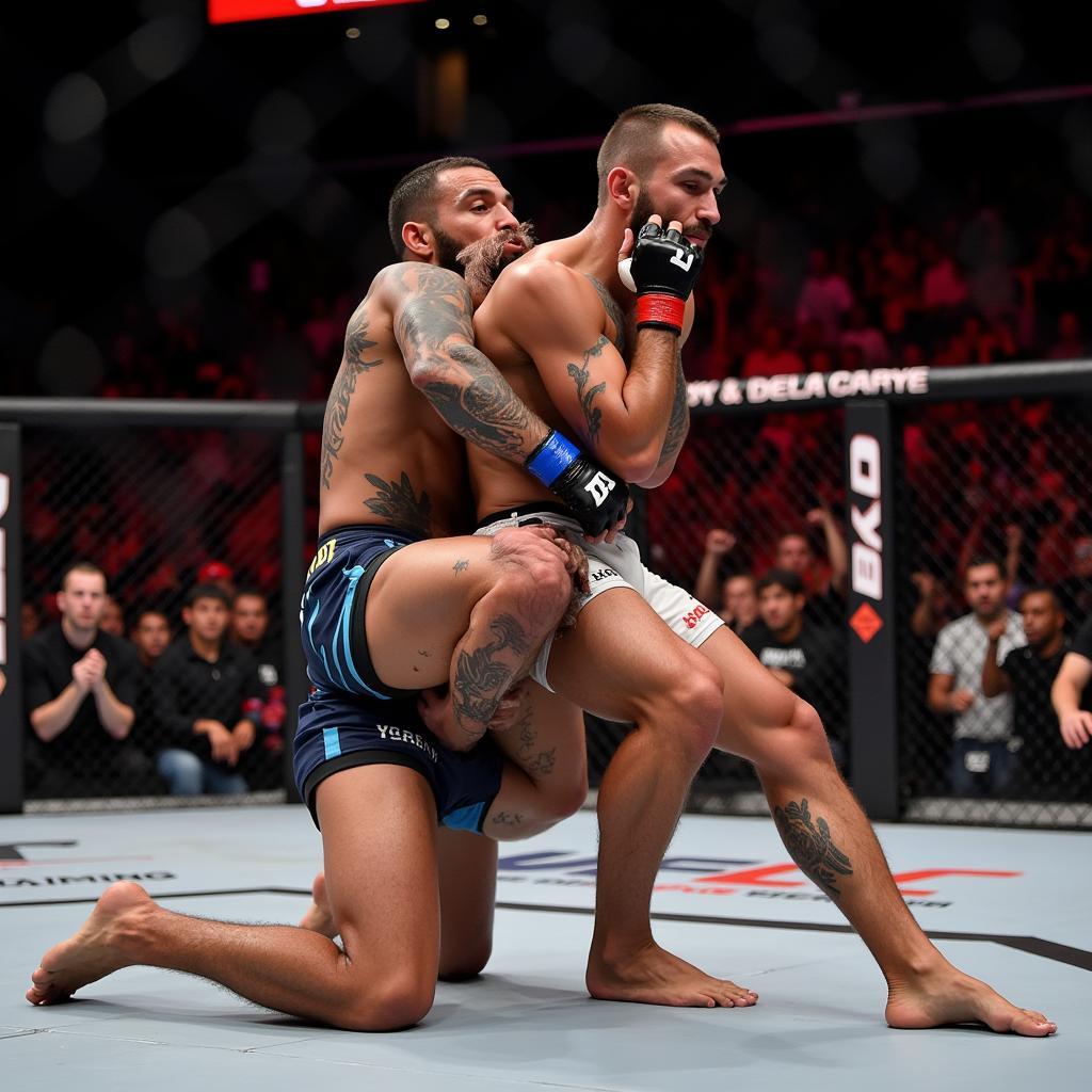 Khabib khóa siết McGregor tại UFC 229