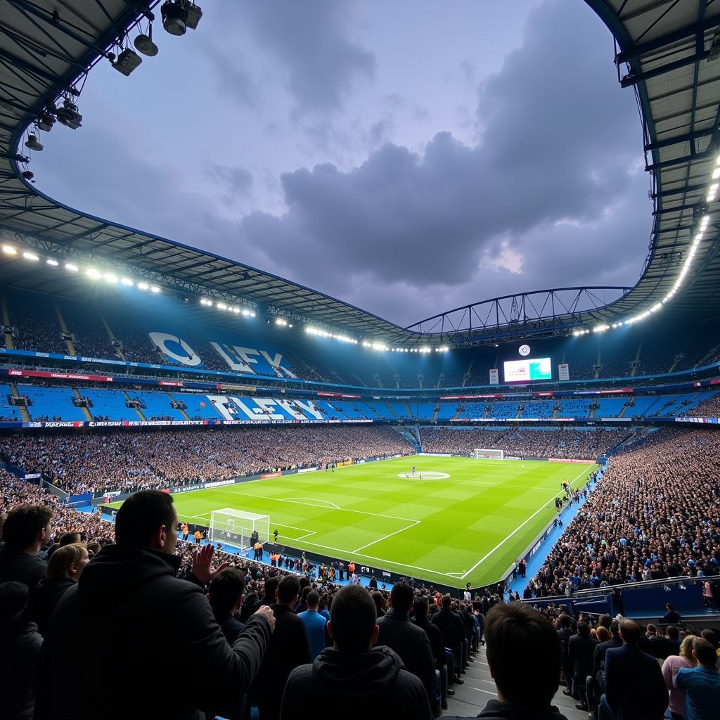 Khán giả cổ vũ Real vs Man City