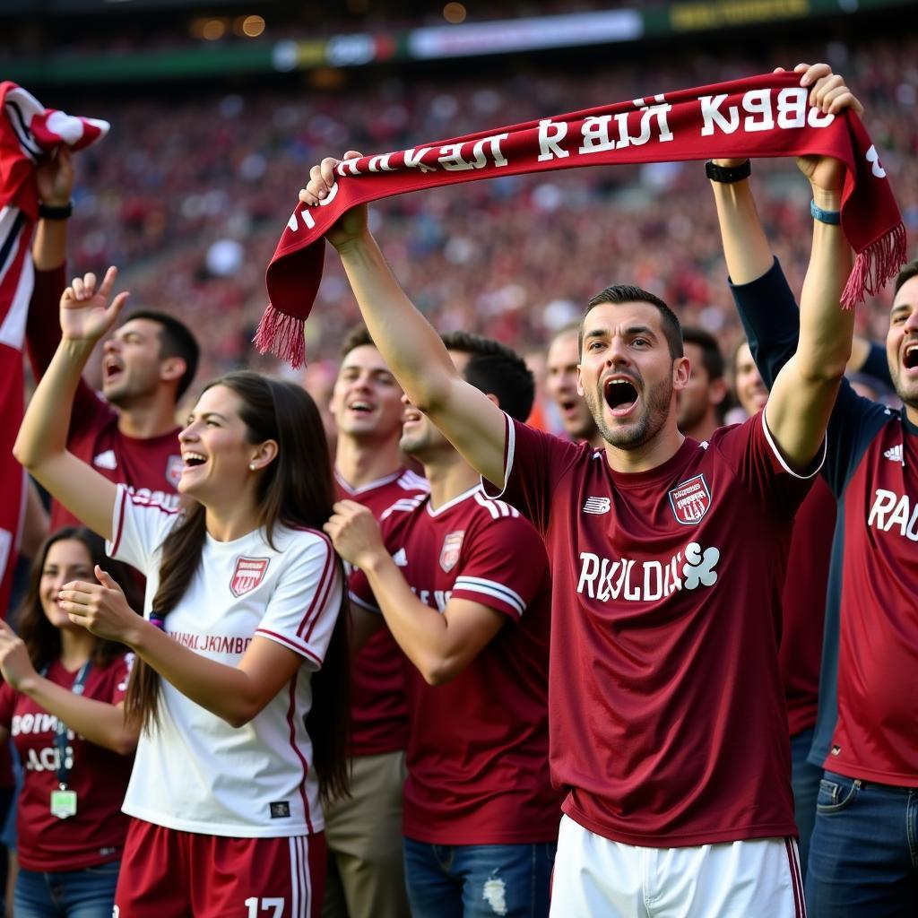 Khán giả cổ vũ trong trận đấu Real Salt Lake vs Colorado Rapids