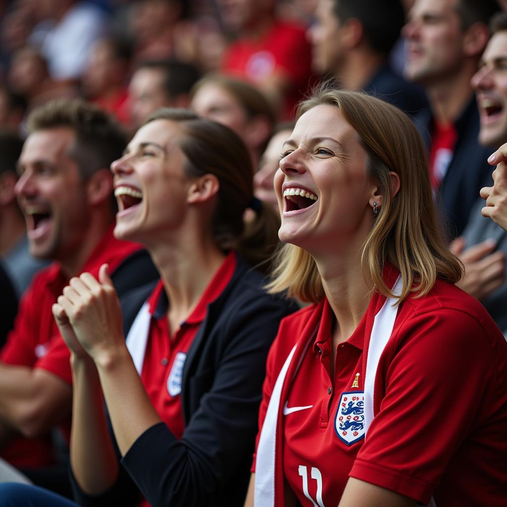 Electric Atmosphere at England vs Denmark Match