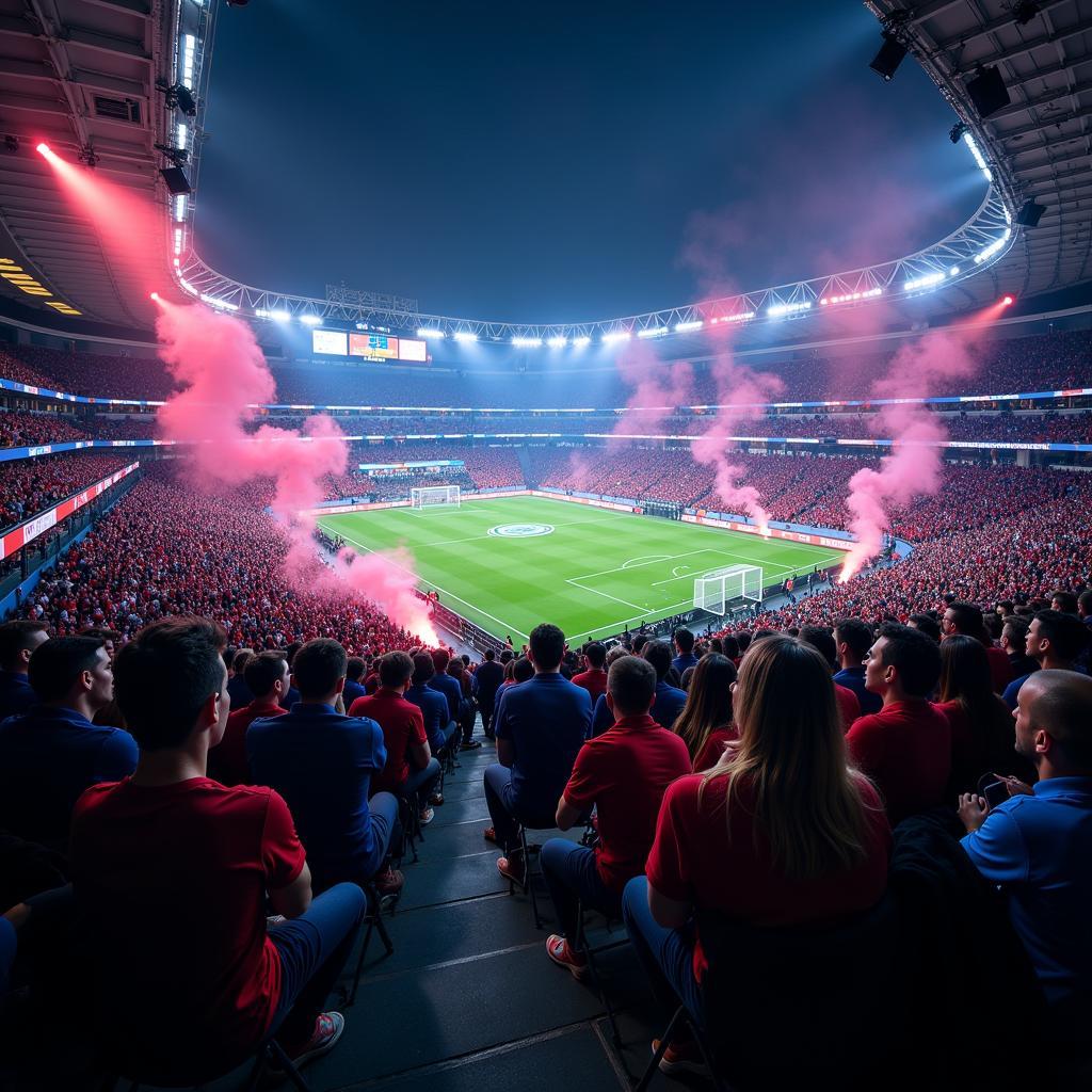 Không khí cuồng nhiệt trên khán đài trận Inter Miami vs Sporting KC