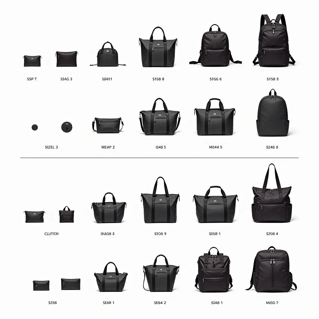 So sánh kích thước và sức chứa của bag và backpack