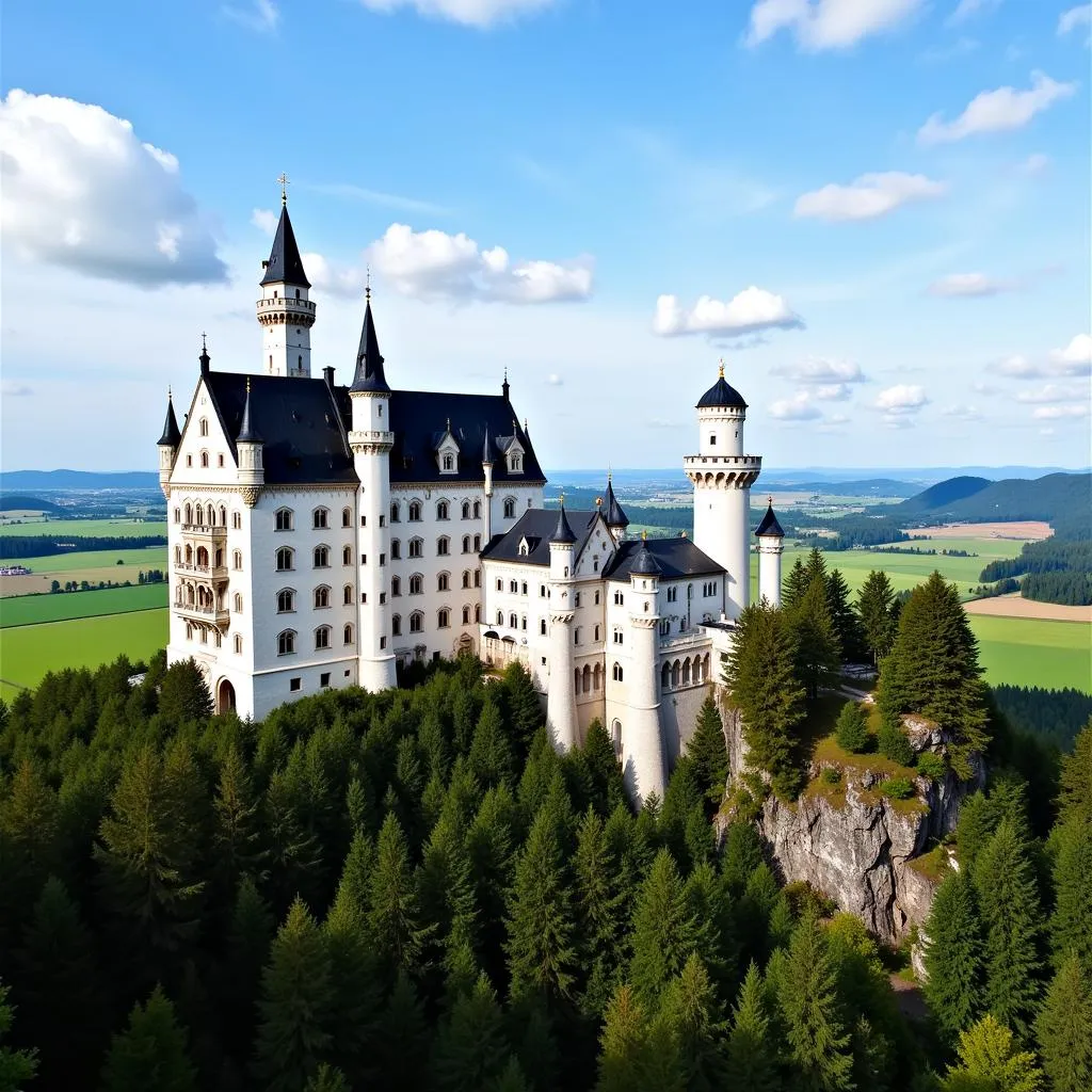 Lâu đài Neuschwanstein ở Bayern, Đức