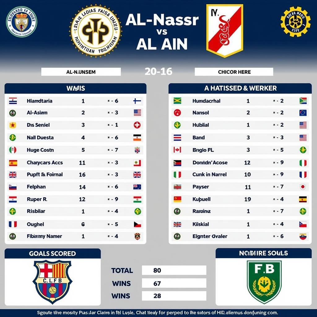 Lịch sử đối đầu giữa Al-Nassr và Al Ain