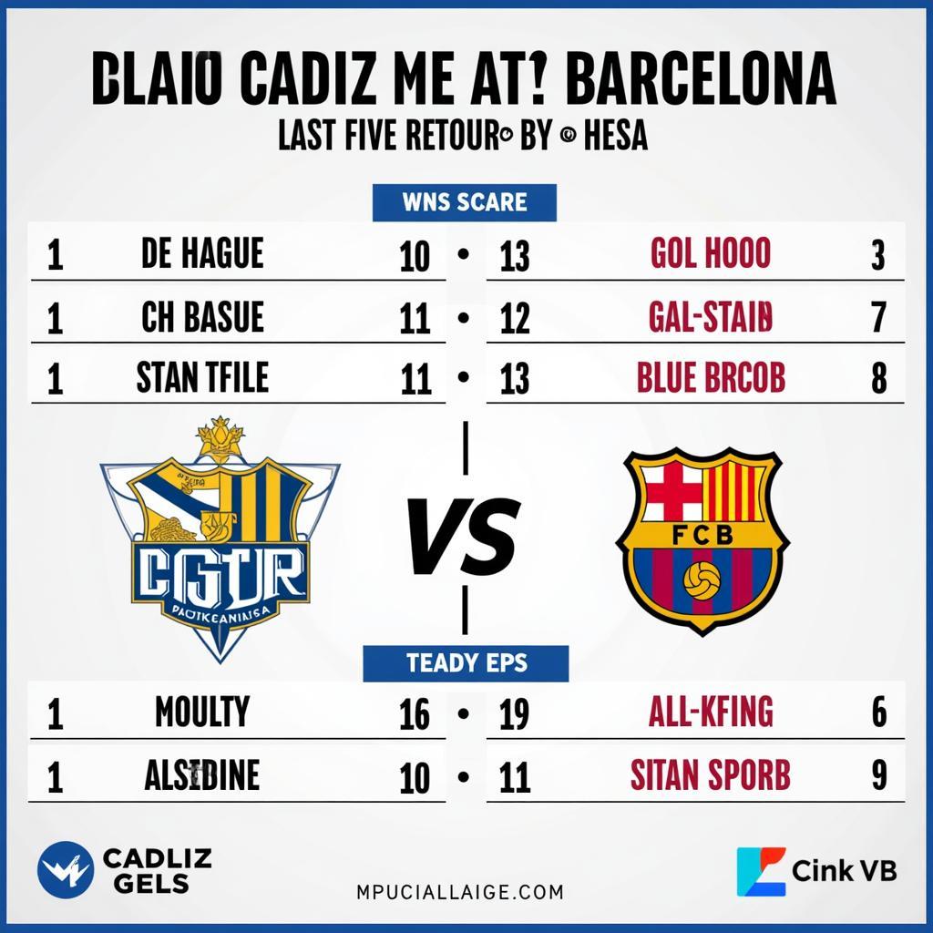 Lịch sử đối đầu Cadiz vs Barcelona