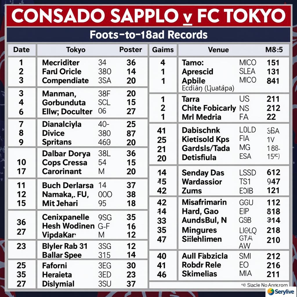 Lịch sử đối đầu Consadole Sapporo và FC Tokyo