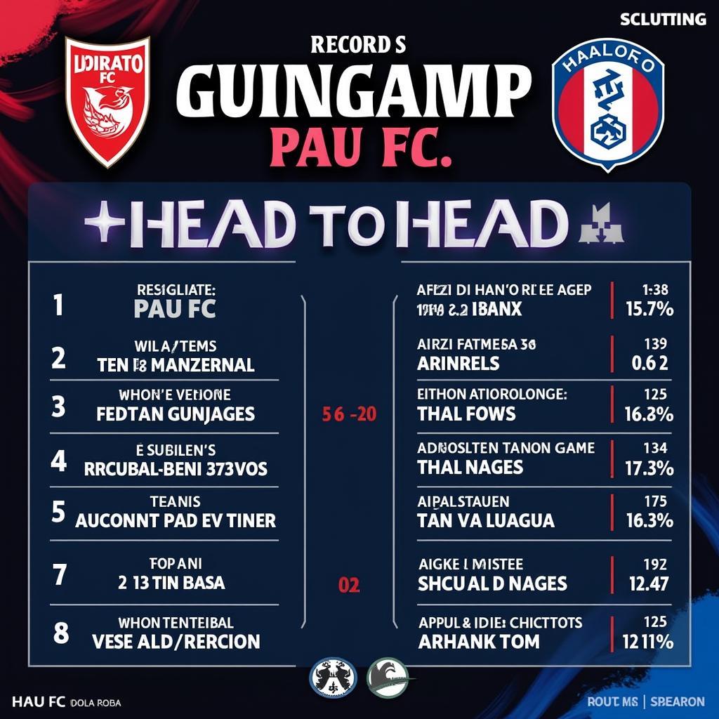 Lịch Sử Đối Đầu Giữa Guingamp Và Pau FC