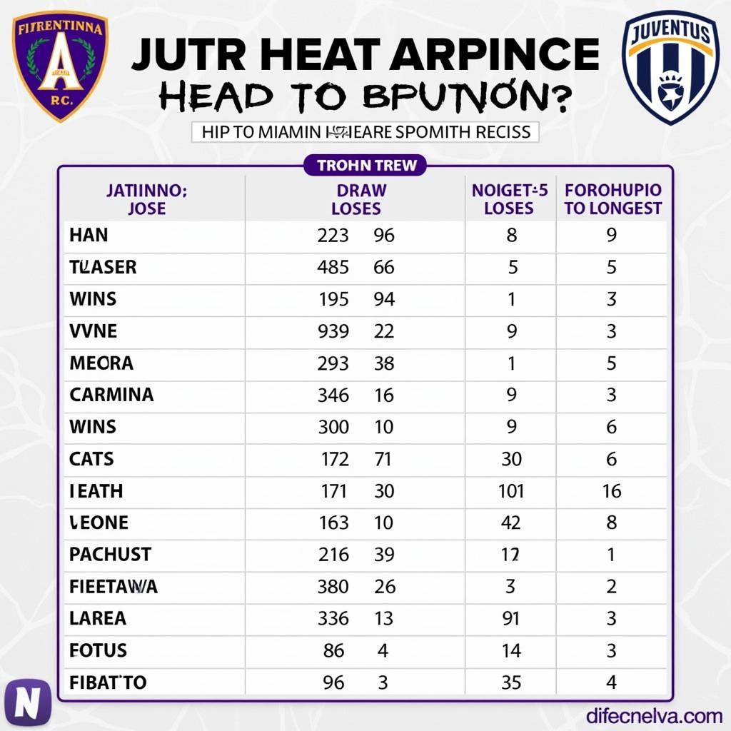 Lịch sử đối đầu Juve vs Fio