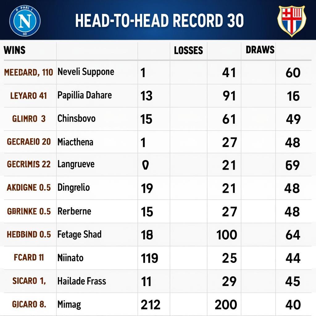 Lịch sử đối đầu Napoli vs Genoa