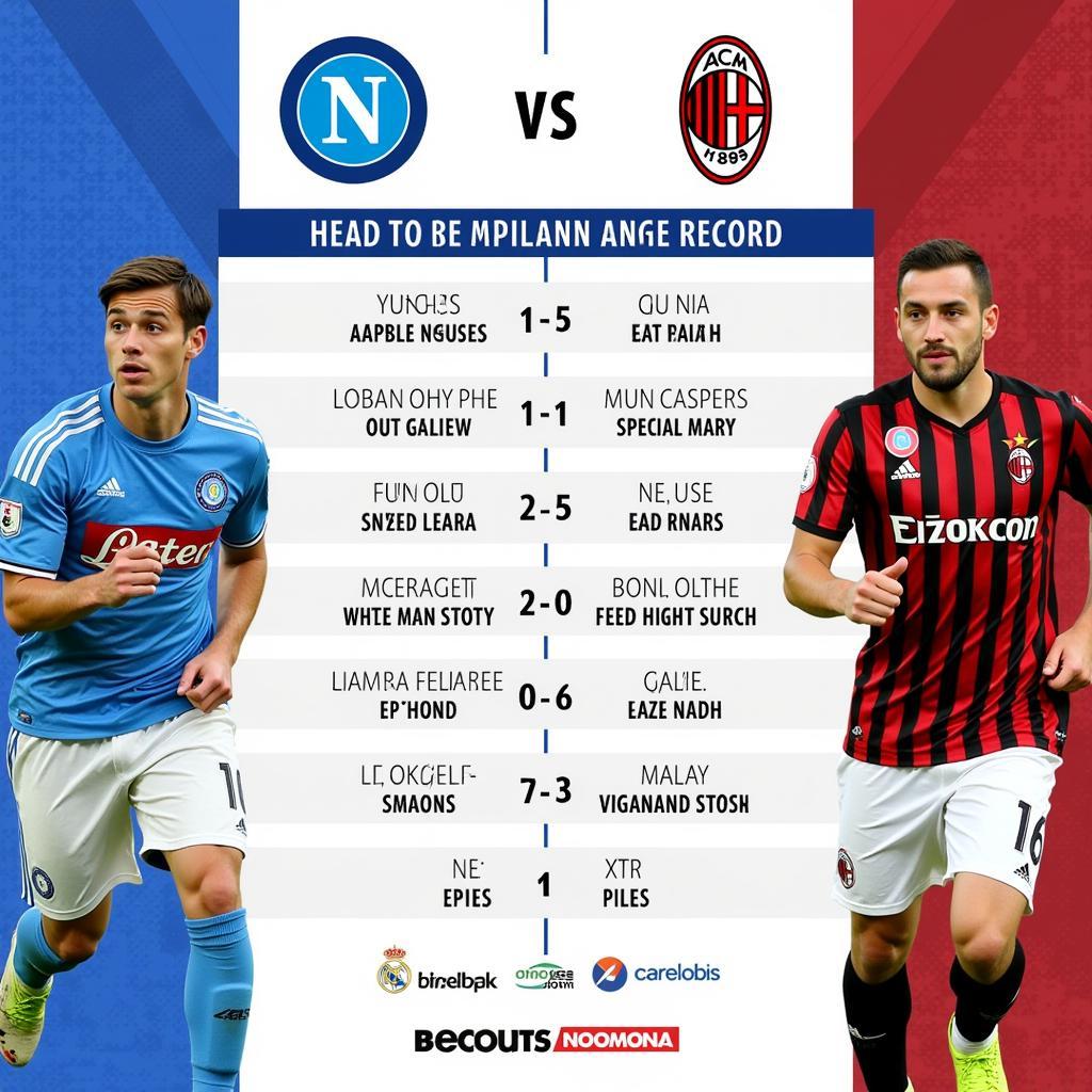 Lịch sử đối đầu Napoli vs AC Milan