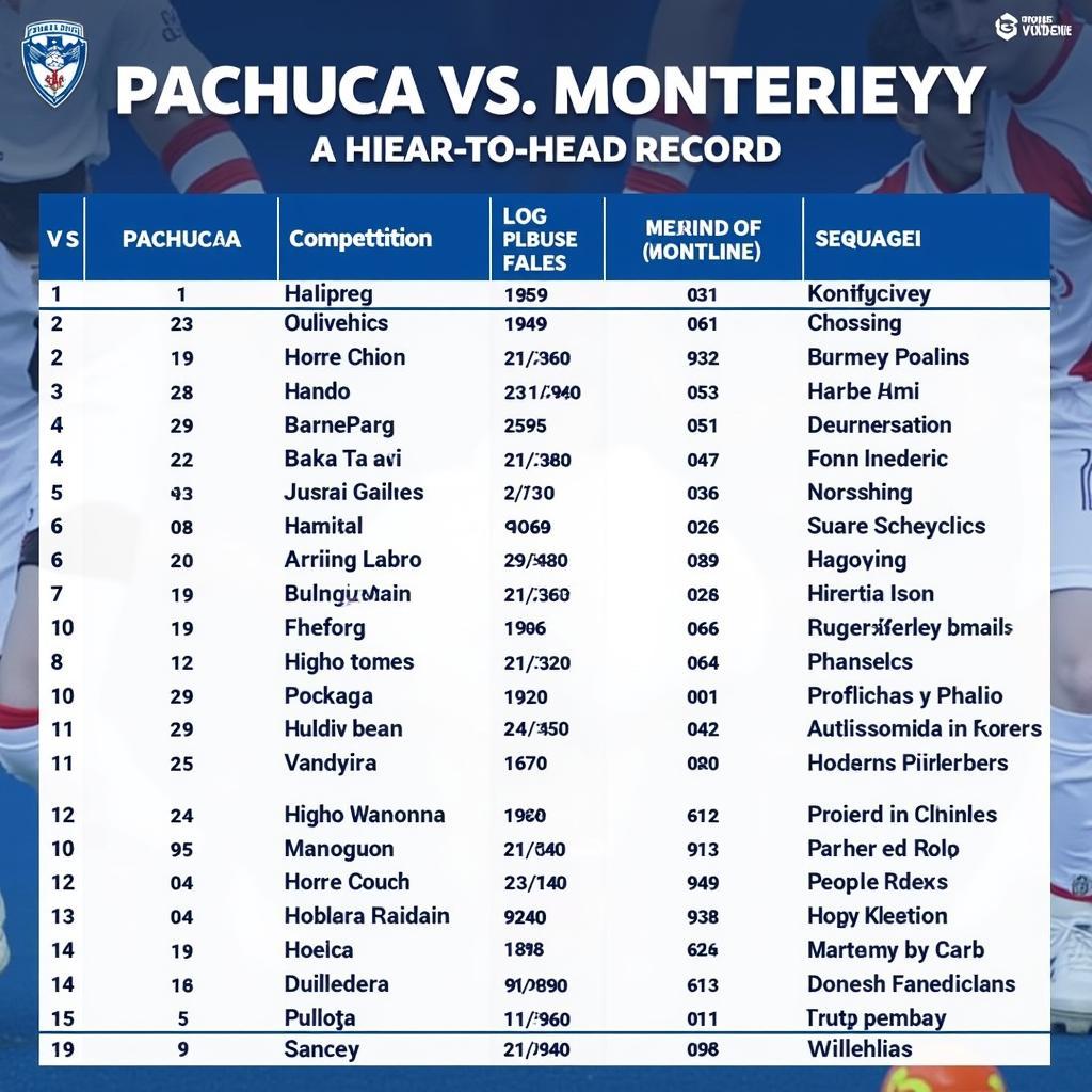 Lịch sử đối đầu giữa Pachuca và Monterrey