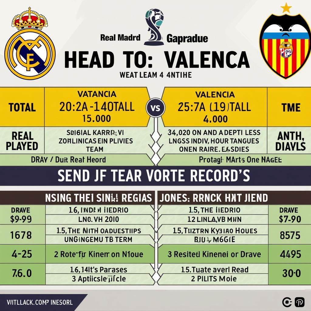 Lịch Sử Đối Đầu Real Madrid vs Valencia