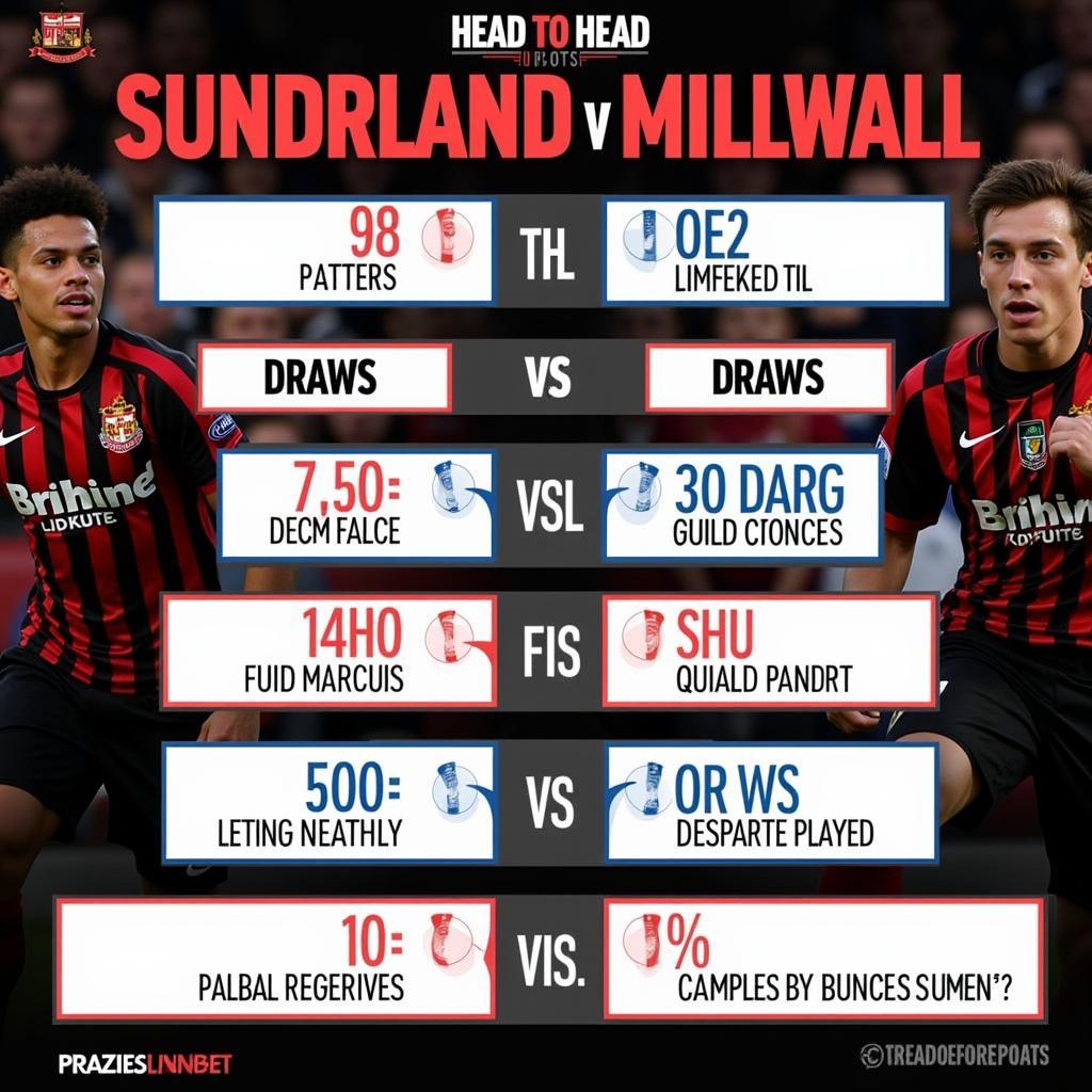 Lịch sử đối đầu Sunderland vs Millwall