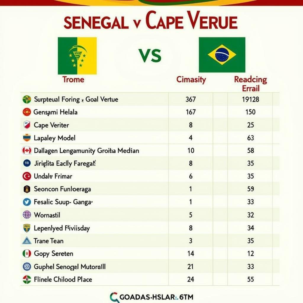 Lịch sử đối đầu và phong độ gần đây Senegal vs Cape Verde