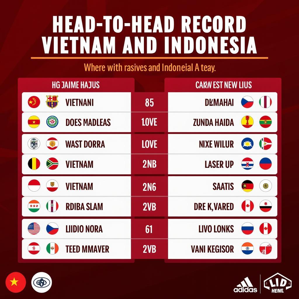 Vietnam vs Indonesia Head-to-Head History