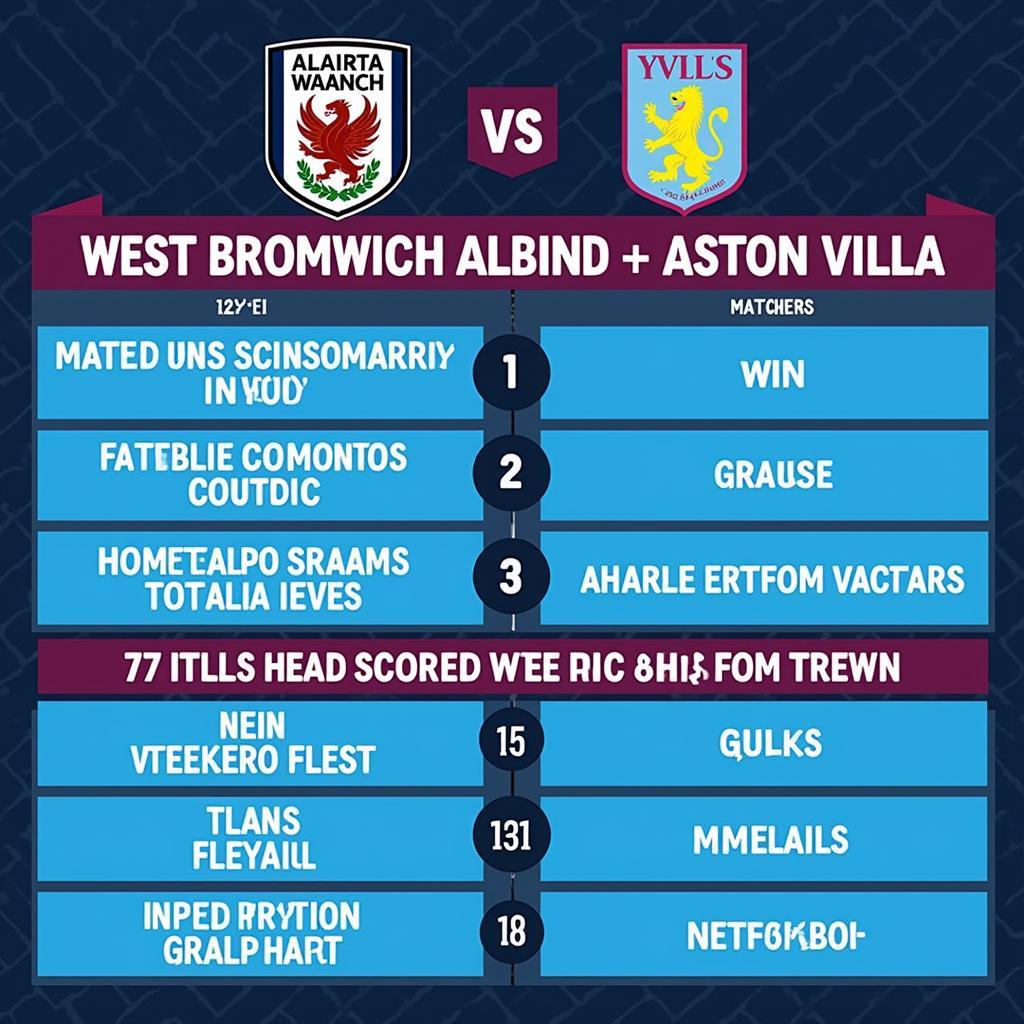 Lịch sử đối đầu giữa West Brom và Aston Villa