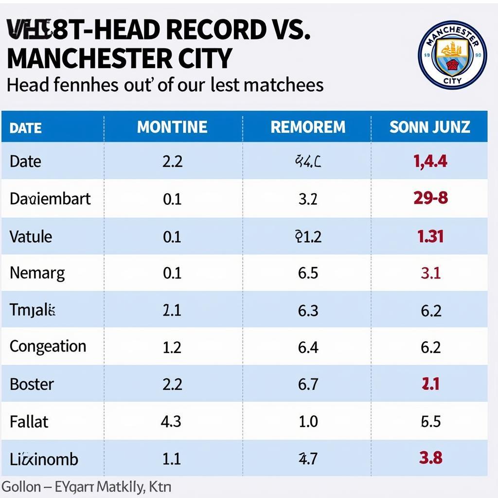 Lịch sử đối đầu West Ham vs Manchester City