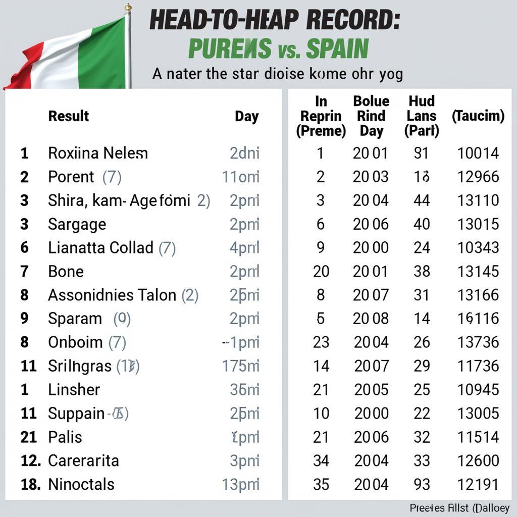 Italy vs Spain Head-to-Head