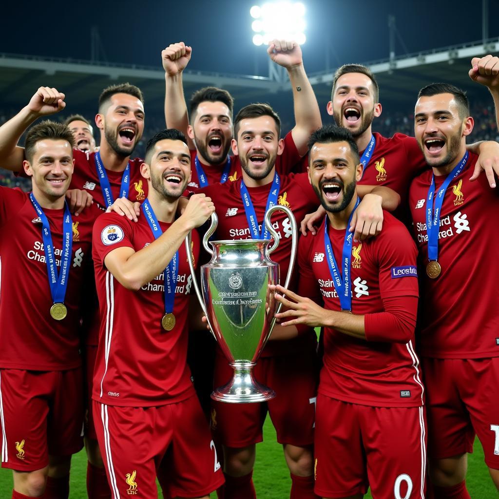 Liverpool nâng cao chức vô địch Champions League