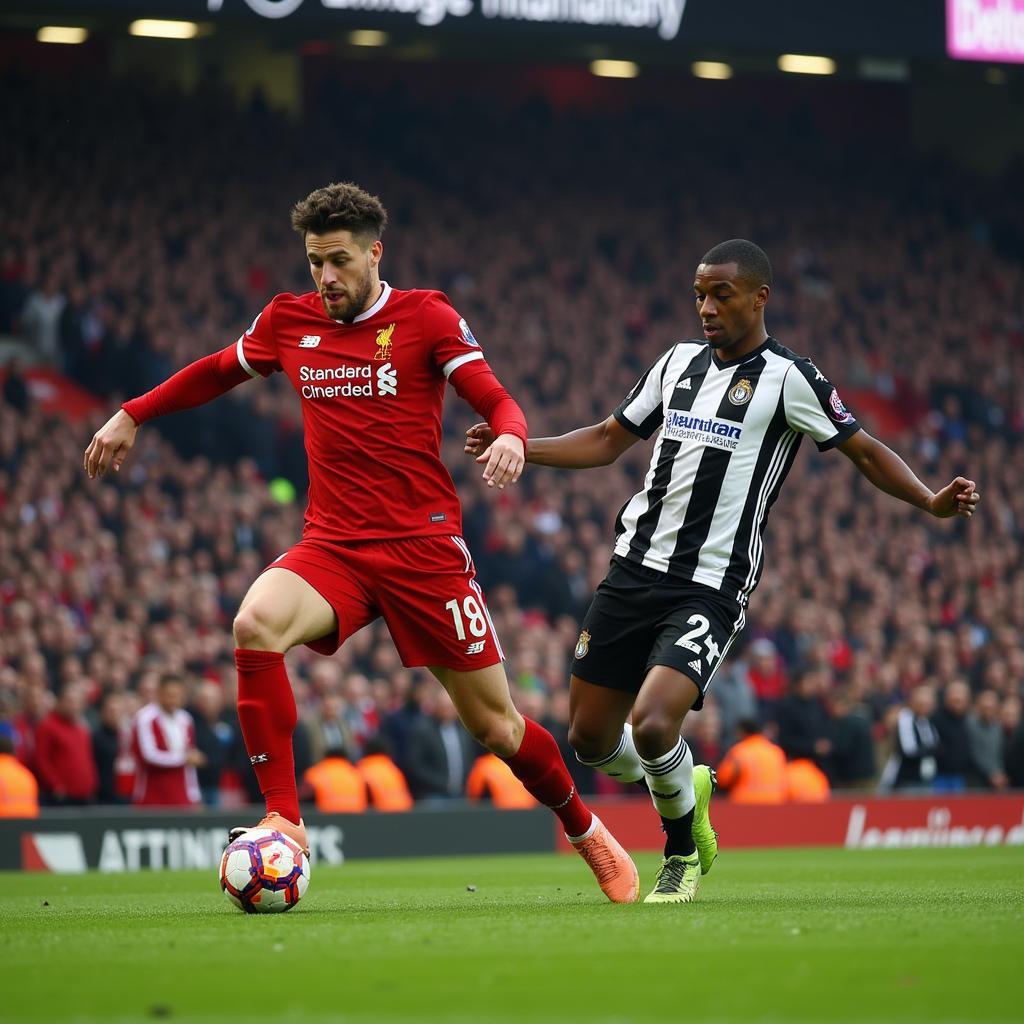 Trận đấu Liverpool vs Newcastle