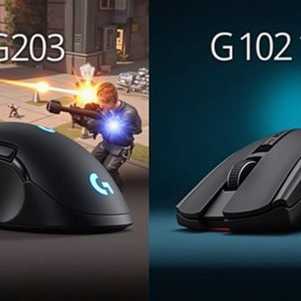 Logitech G203 và G102: So sánh hiệu năng