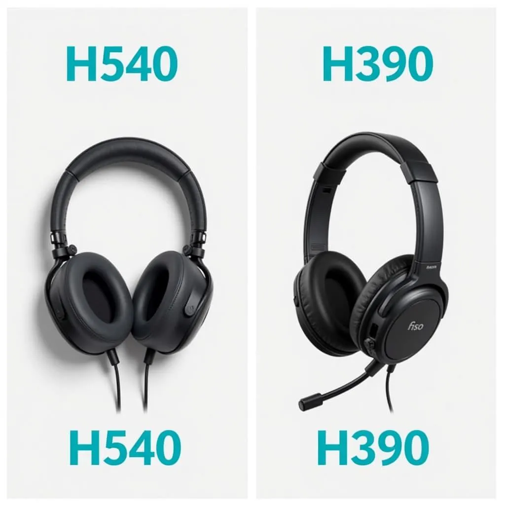 Logitech H540 và H390: So sánh thiết kế