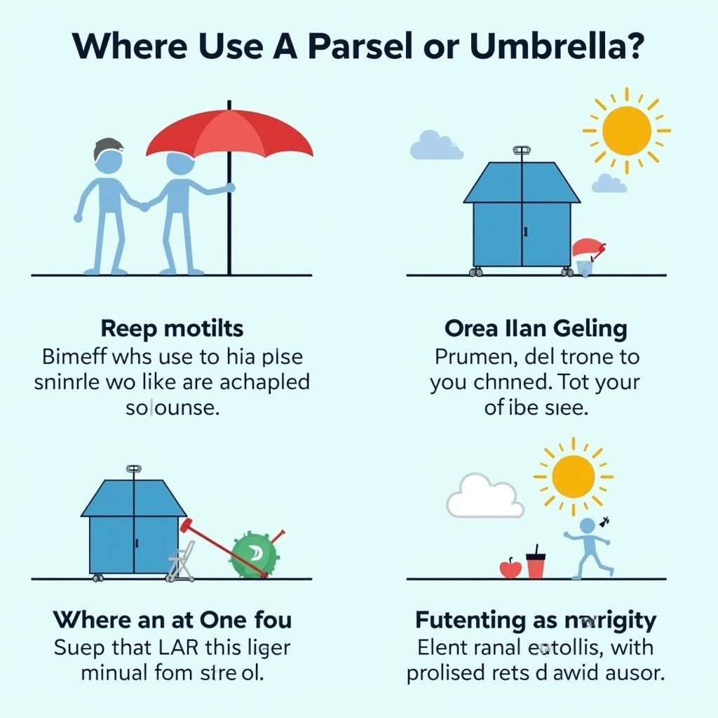 Lựa chọn parasol hay umbrella phù hợp với nhu cầu