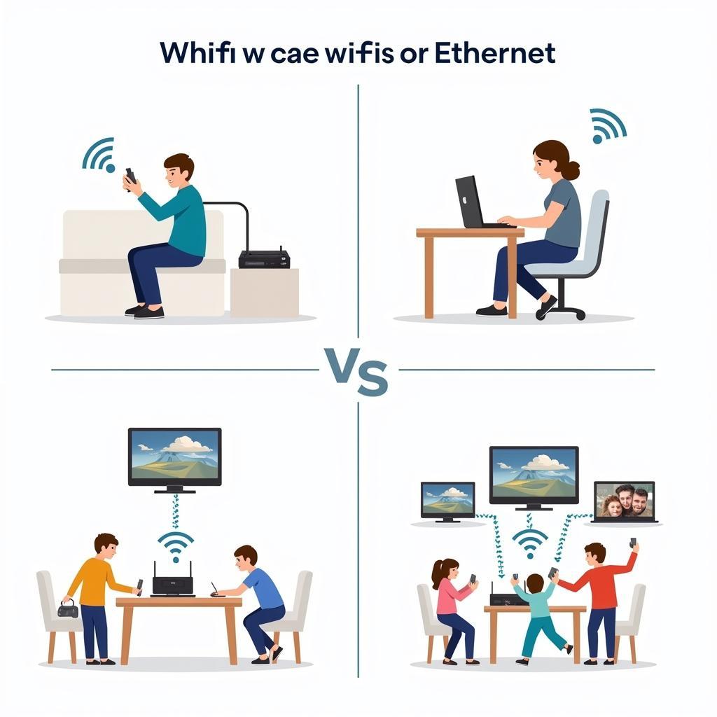 Lựa chọn wifi hay ethernet