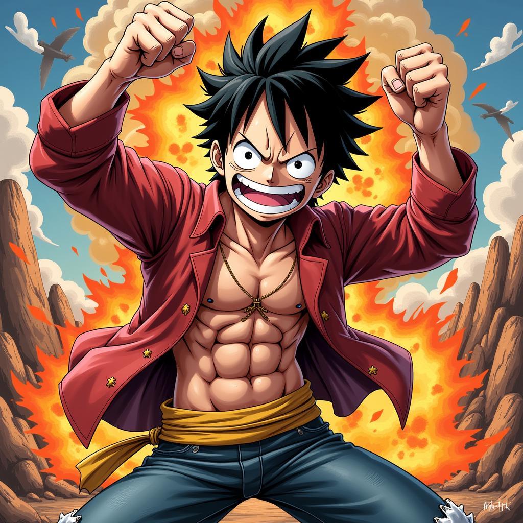 Luffy sử dụng Gear 4