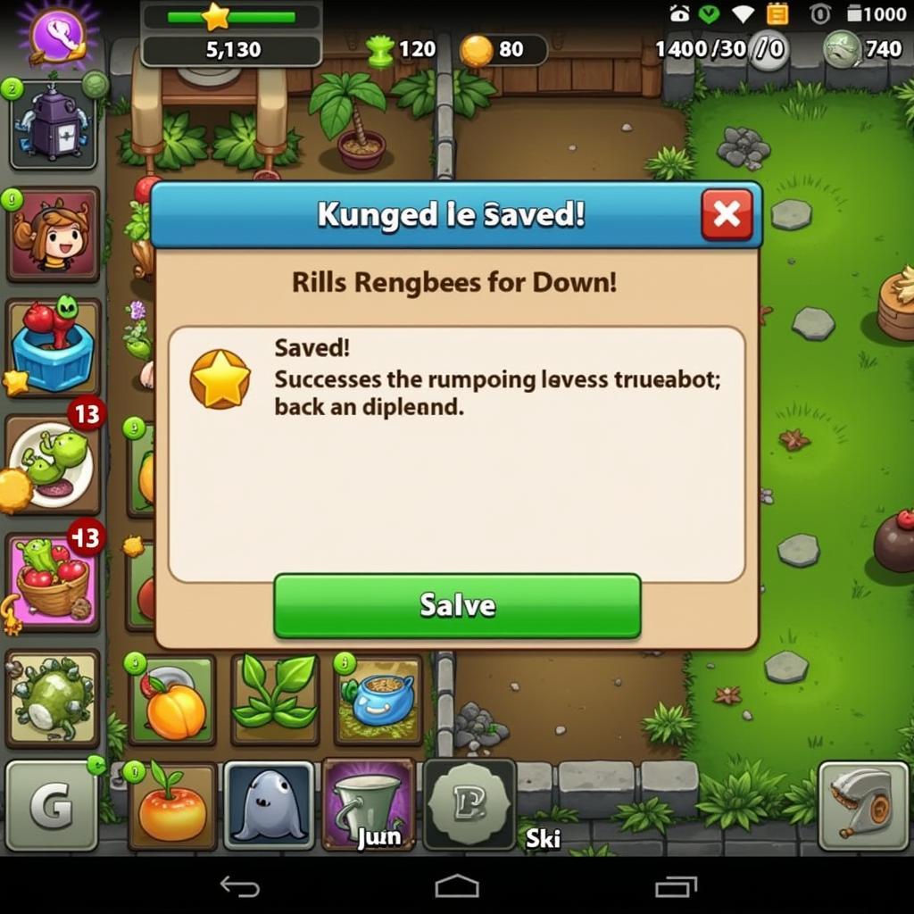 Lưu Game Plants vs Zombies 2 Trên Android