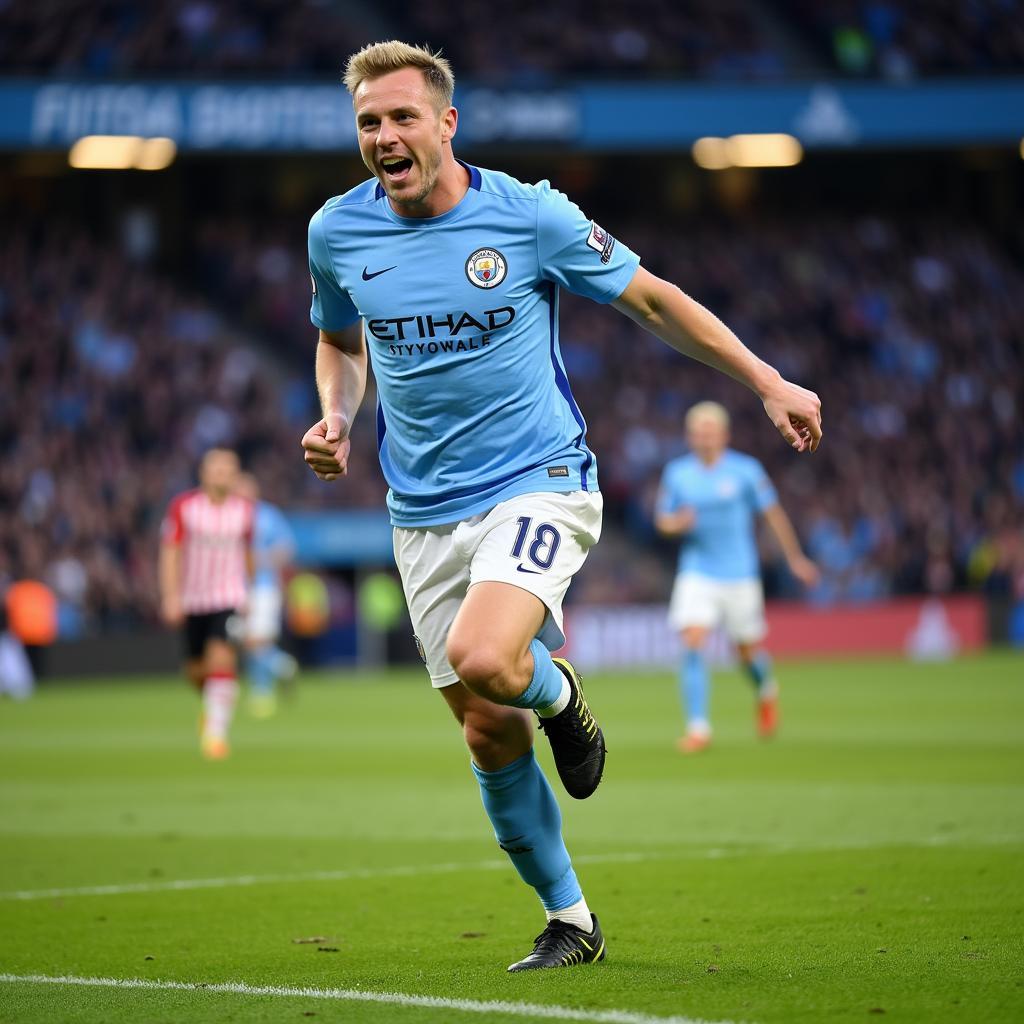 Erling Haaland ghi bàn cho Man City