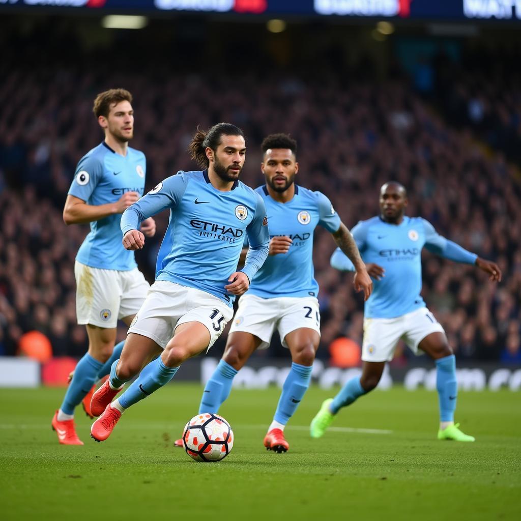 Man City tấn công